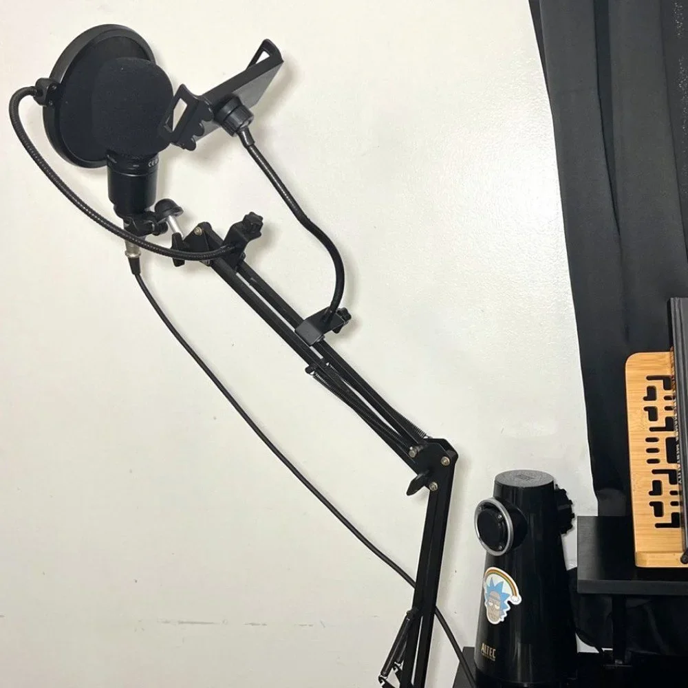 Professional Studio Condenser Mic + T20 Boom Arm & Shock Mount